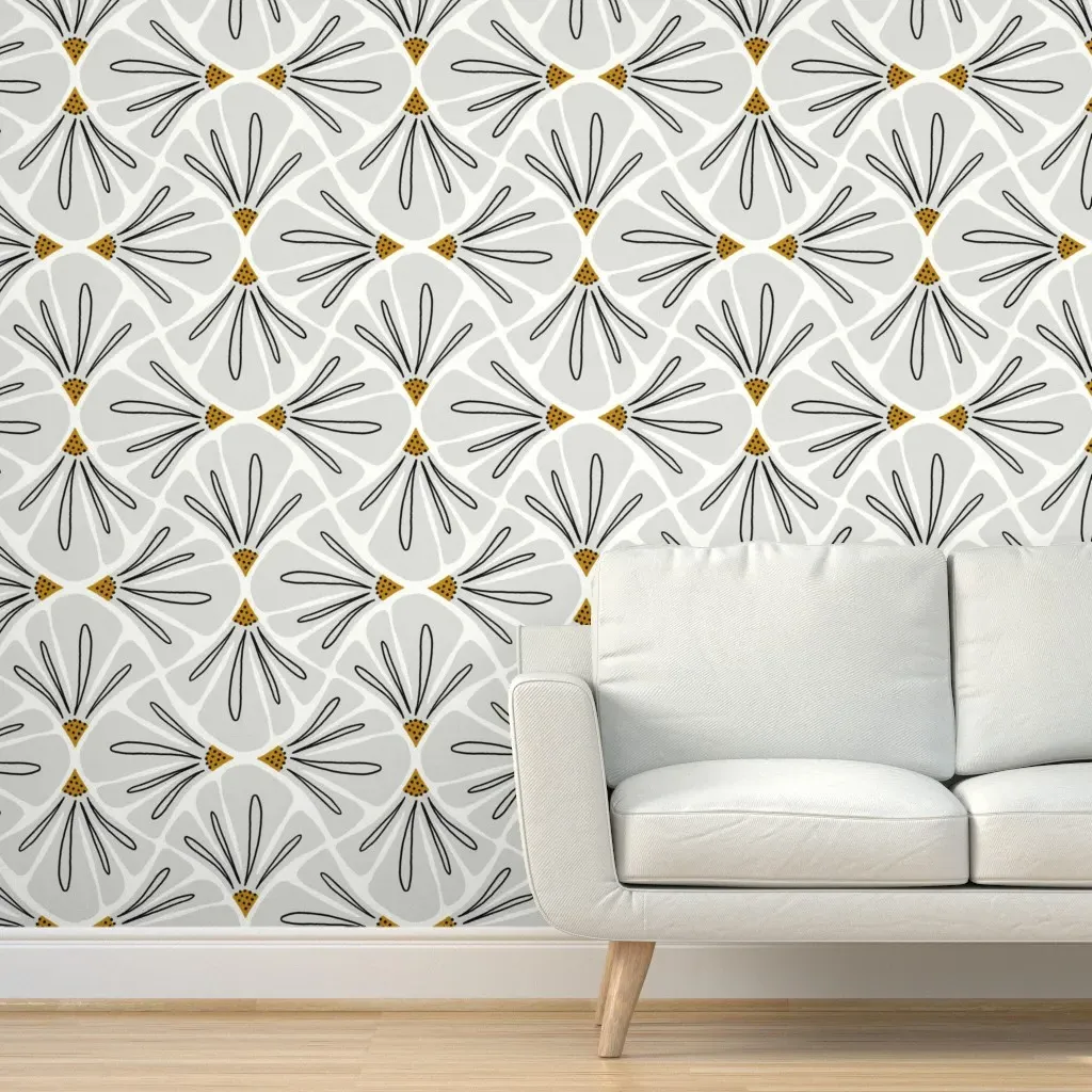 Lillian Peel and Stick Wallpaper Removable - Light Gray product
