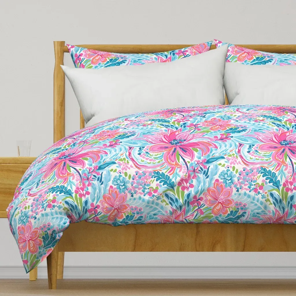 Lilly's Bouquet Duvet Cover - Pink product