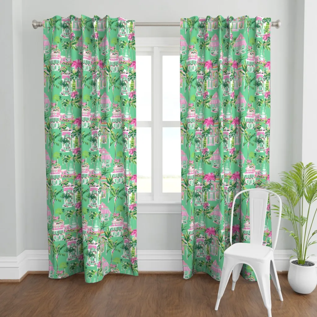 Lilly's Shopping Spree Curtain Panel - Pink product