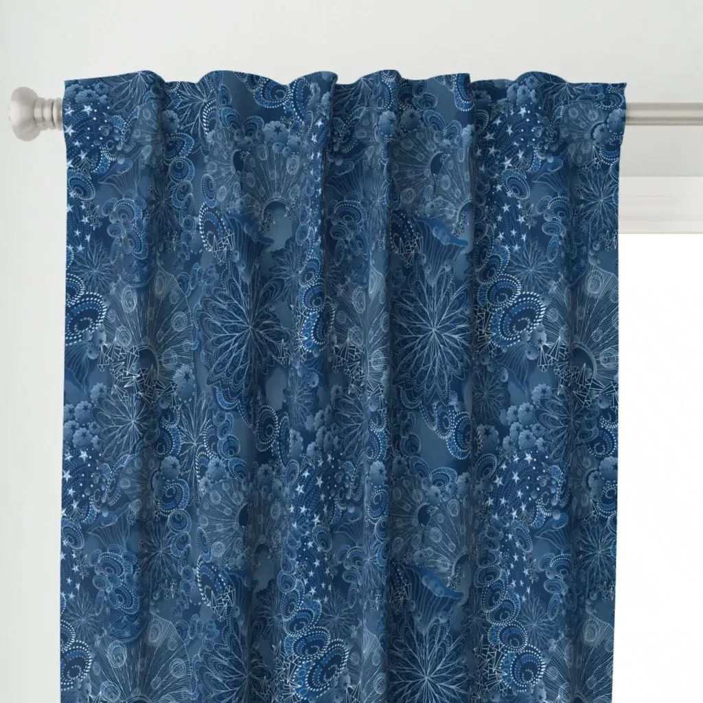 Limited Curtain Panel - Dark Blue alternate view