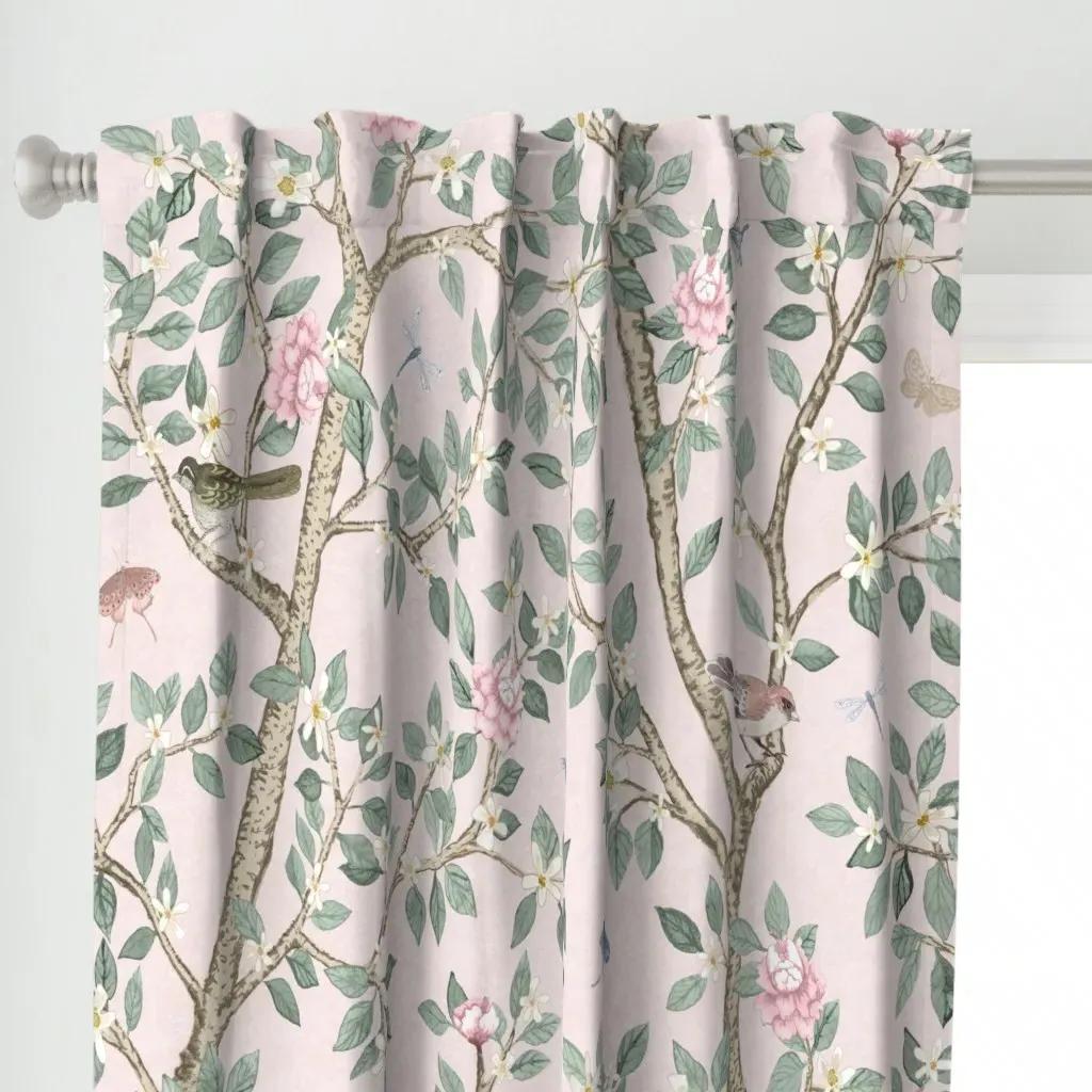 Lindsay Custom Curtain Panel - Pink alternate view