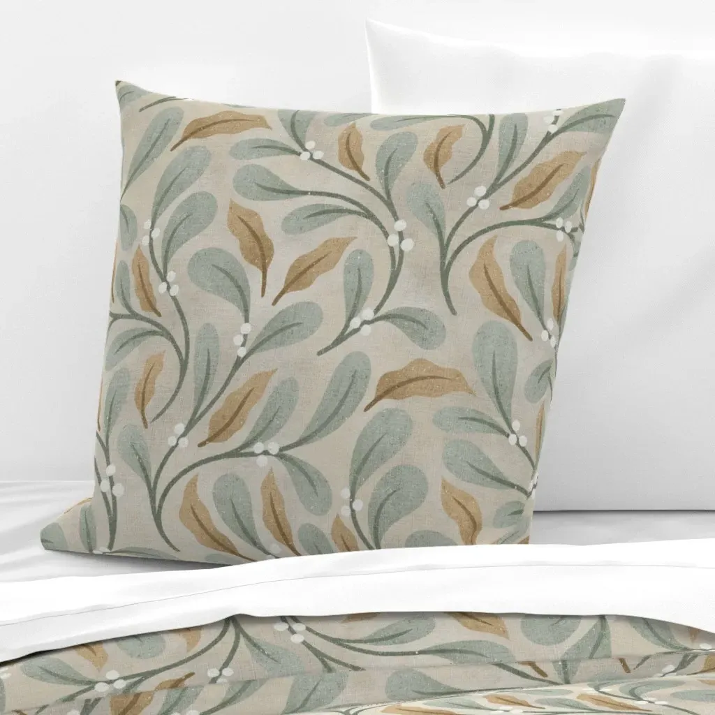 Linen Berry Botanicals Euro Pillow Sham - Sage Green product