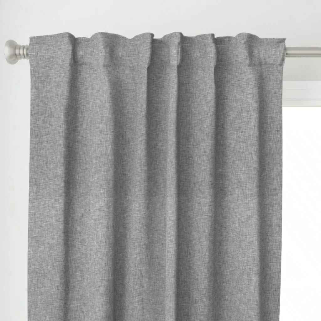 Linen Curtain Panel - Light Grey alternate view