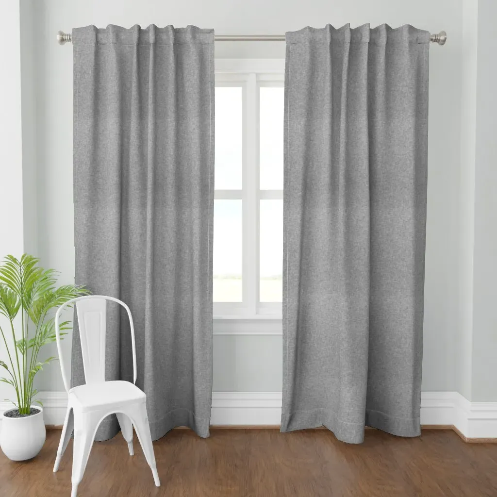 Linen Curtain Panel - Light Grey product