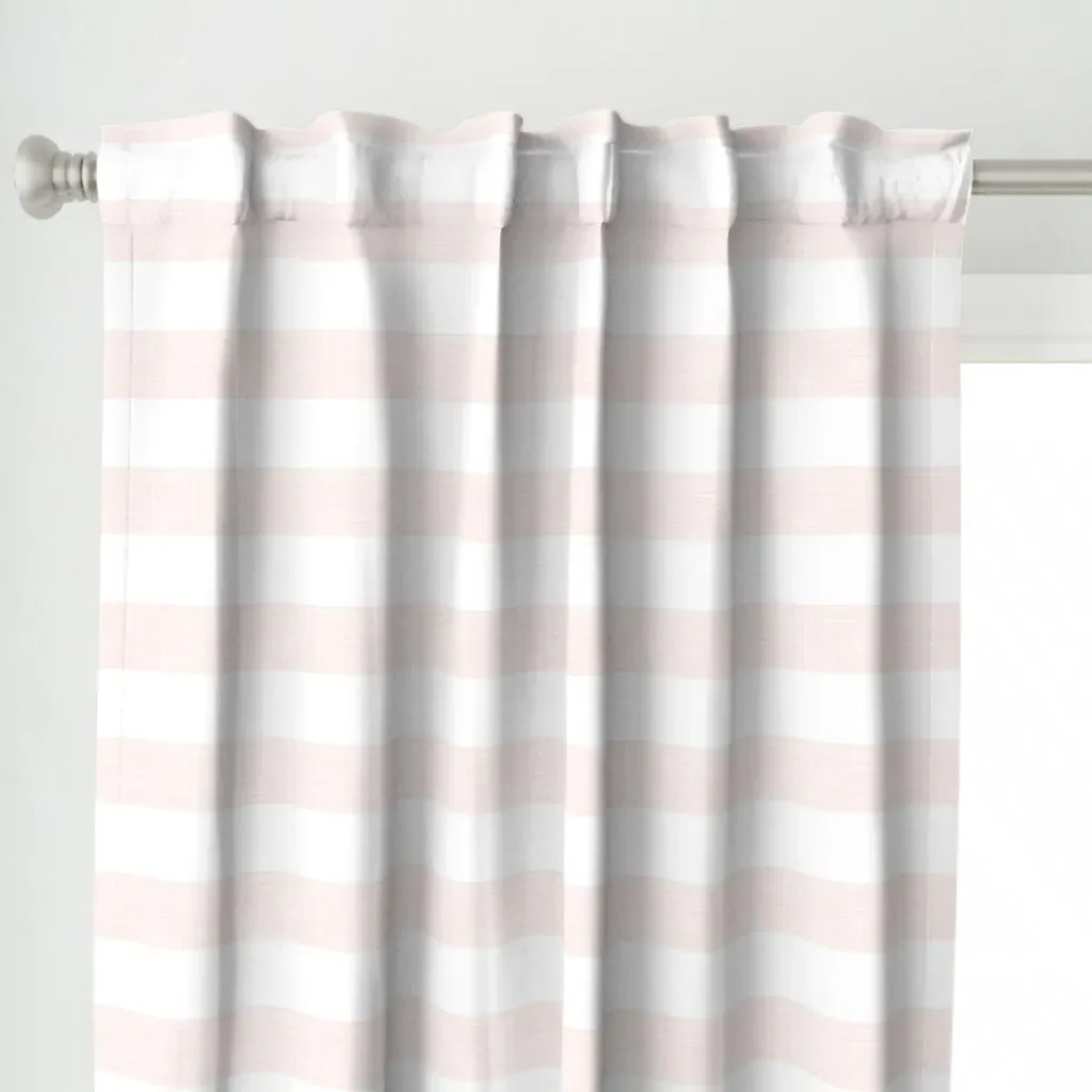 Linen Luxe Stripe Curtain Panel - Pink alternate view