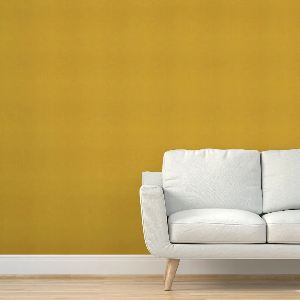 Linen Table Straw Peel and Stick Wallpaper - Yellow product