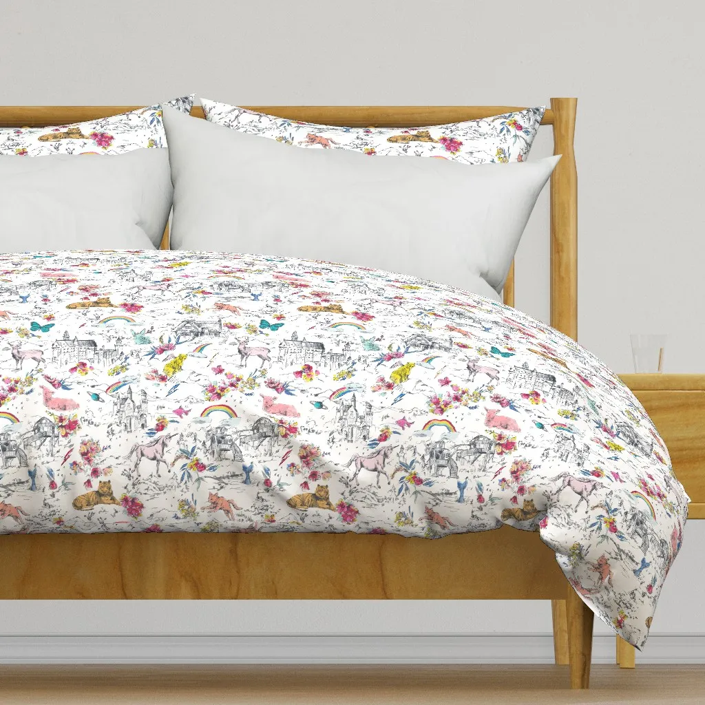 Little And Fierce Duvet Cover - White product