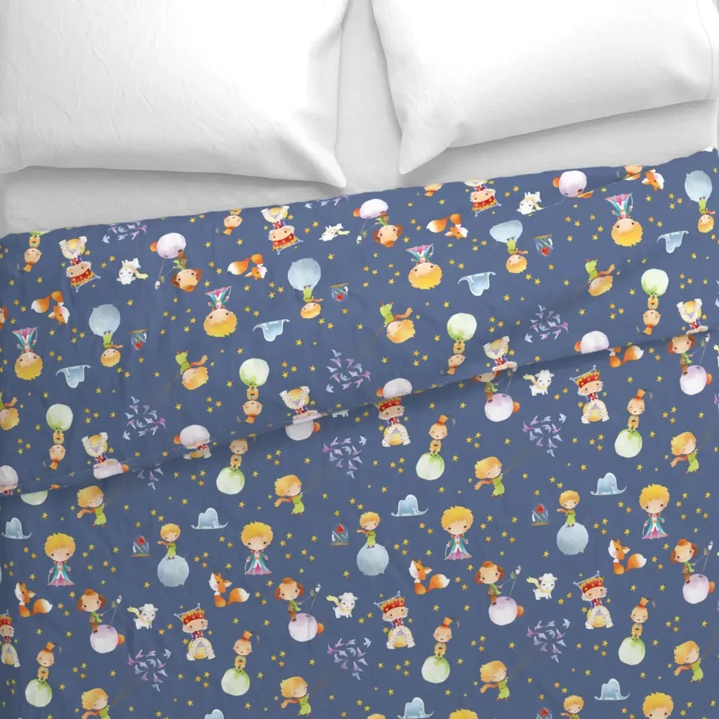 Little Prince Fairytale Duvet Cover - Blue alternate view