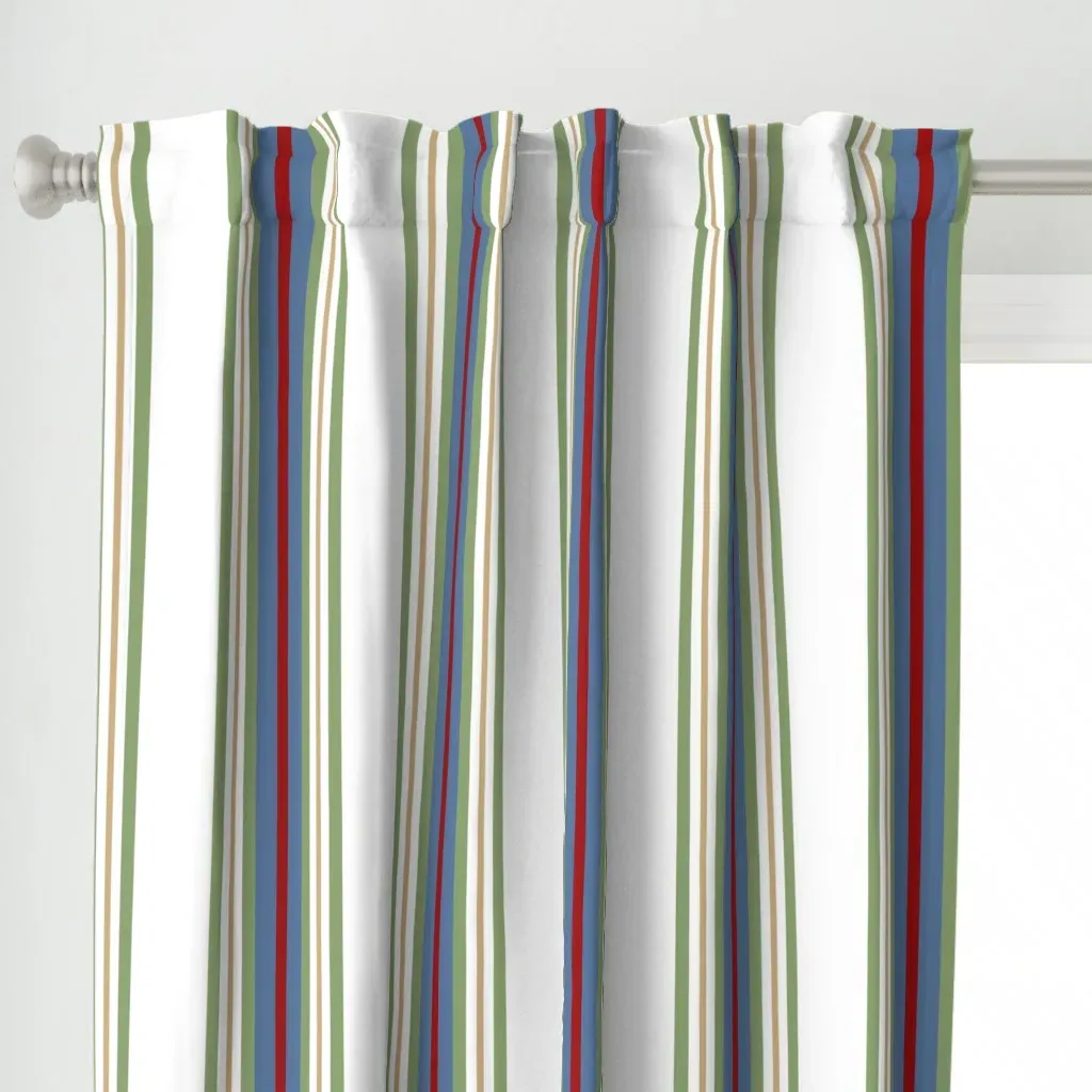 Lmlm Stripes Curtain Panel - Blue alternate view