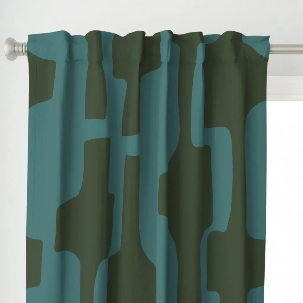 Loden Green Curtain Panel - Olive Green alternate view
