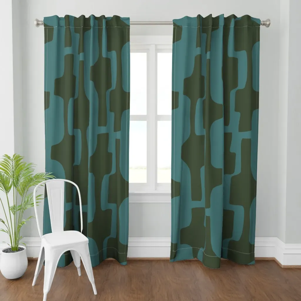 Loden Green Curtain Panel - Olive Green product