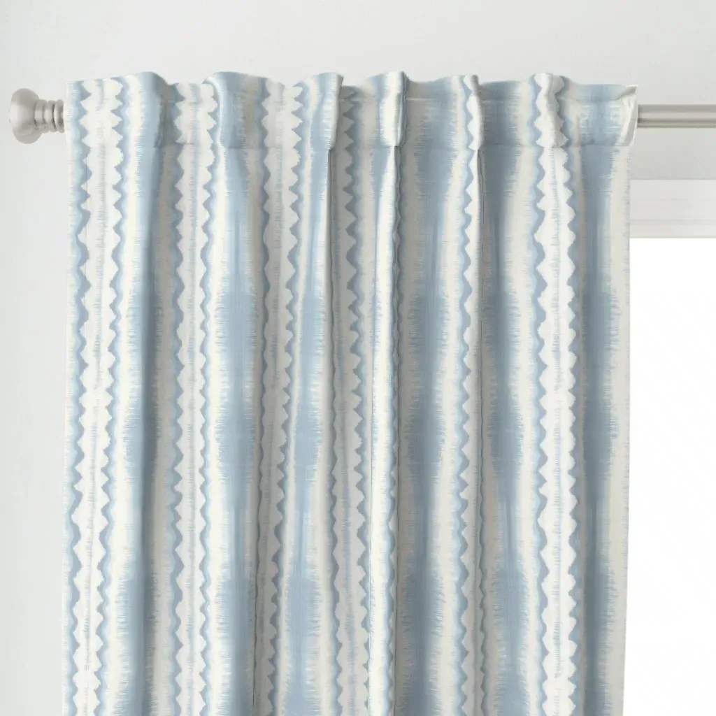 Loire Loom Curtain Panel - Light Blue alternate view