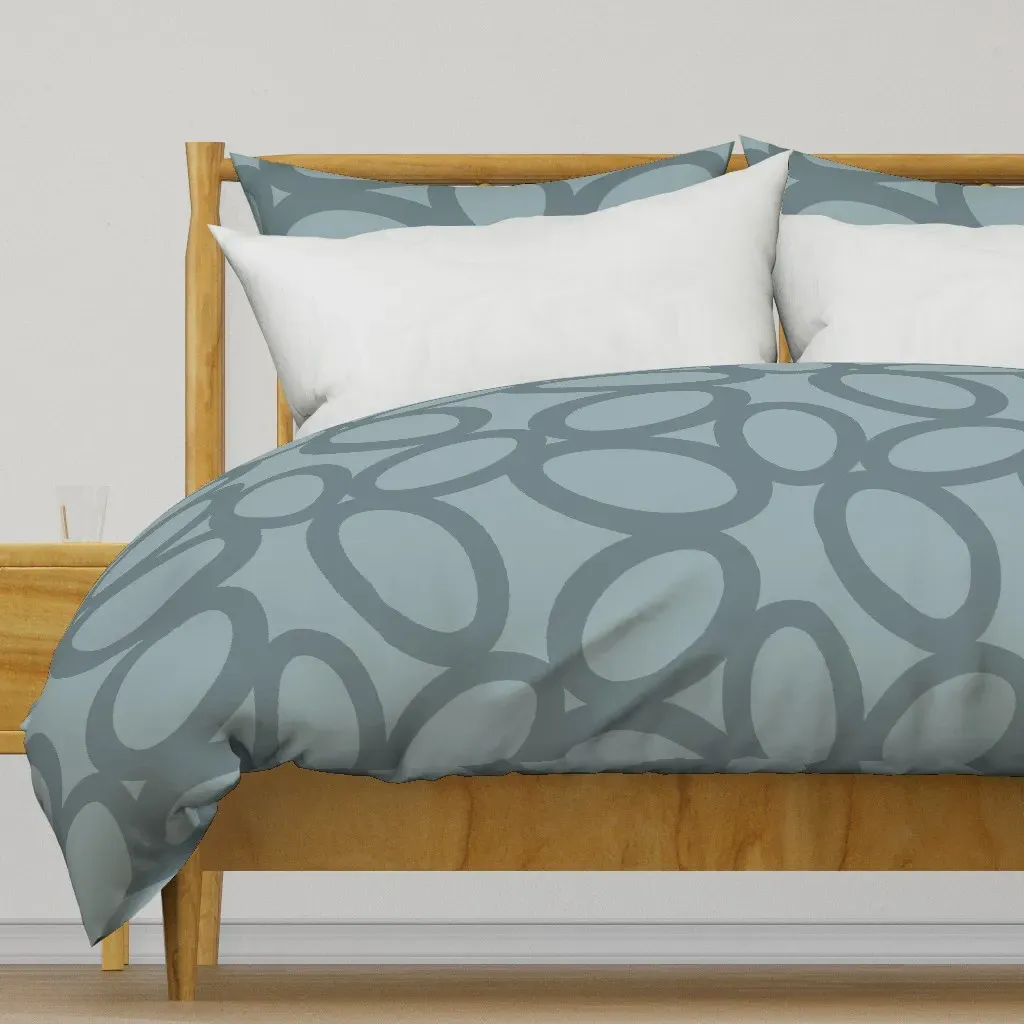 Loop Nimes Egg Gray Duvet Cover - Slate Gray product
