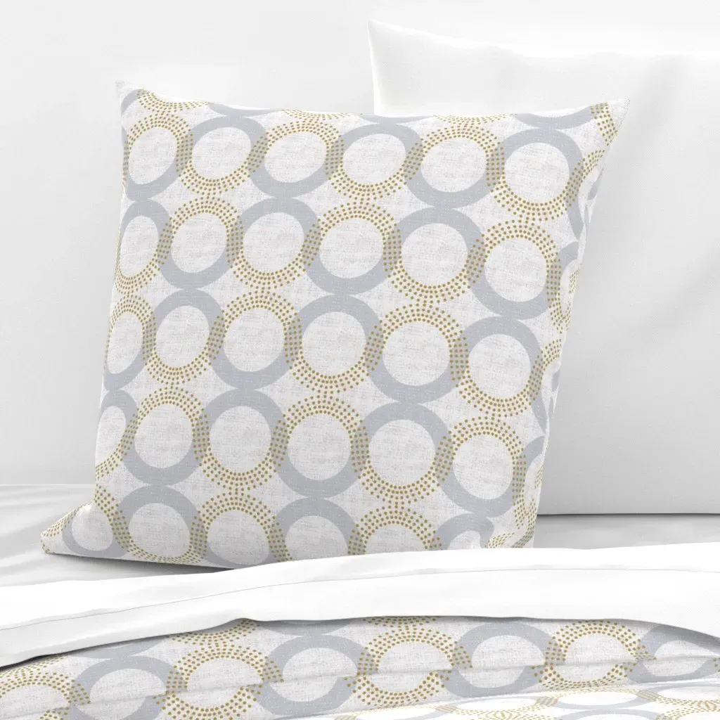 Looped Shell Pink Euro Pillow Sham - Light Gray product