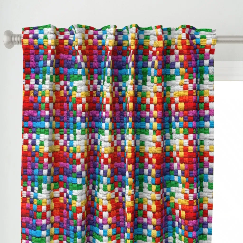 Loopypotholderjmonroe Curtain Panel - White alternate view