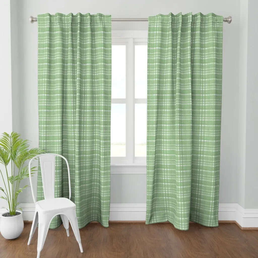 Loose Weave Curtain Panel - Sage Green product
