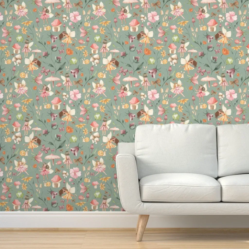 Lost In The Flowers Peel and Stick Wallpaper - Pink product