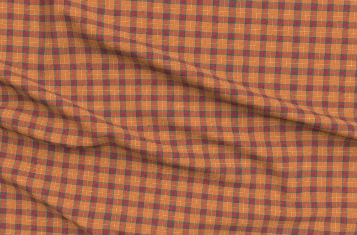 Lost River Jacquard Plaid Rustic Cabin Rubrum Fabric - Burnt Orange product