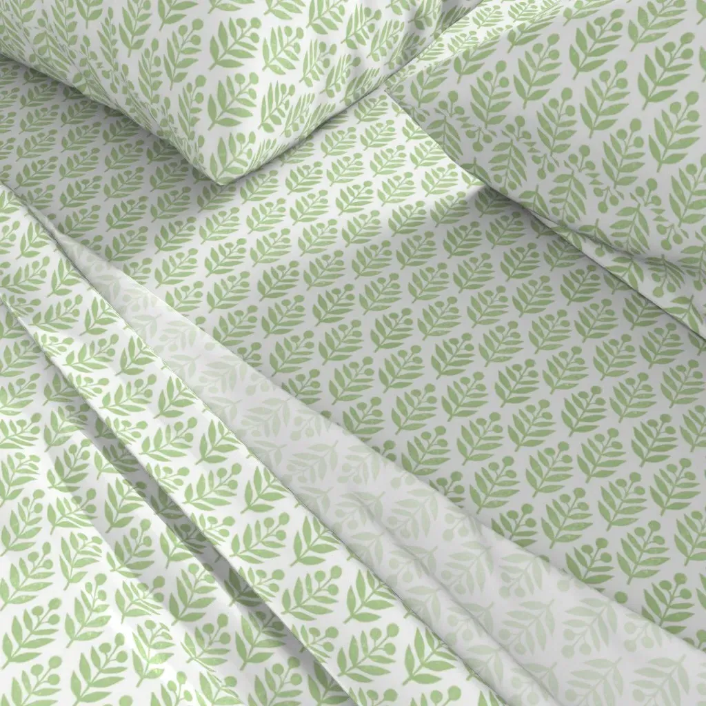 Lotti Queen Sheet Set - Pale Green alternate view