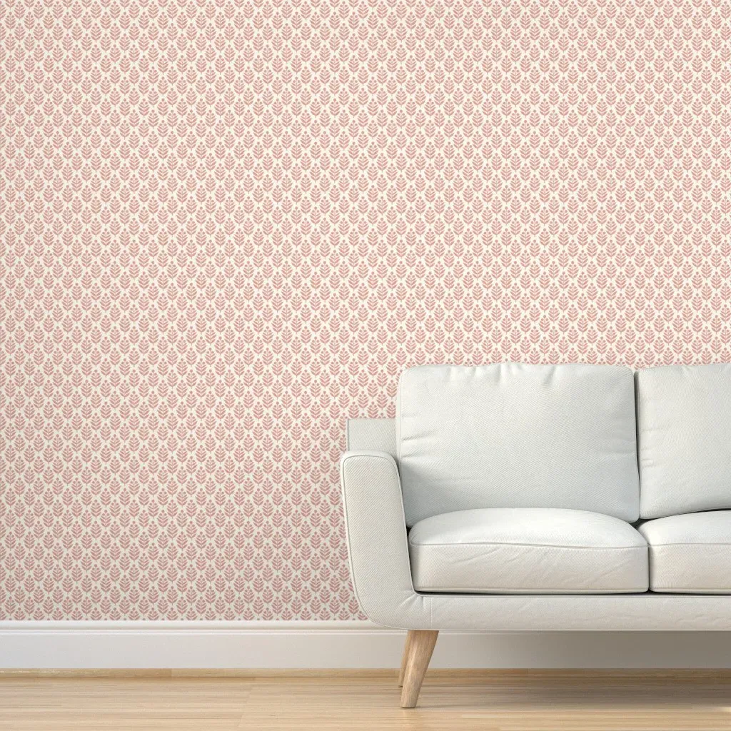 Lotti Terracotta Peel and Stick Wallpaper - Cream product