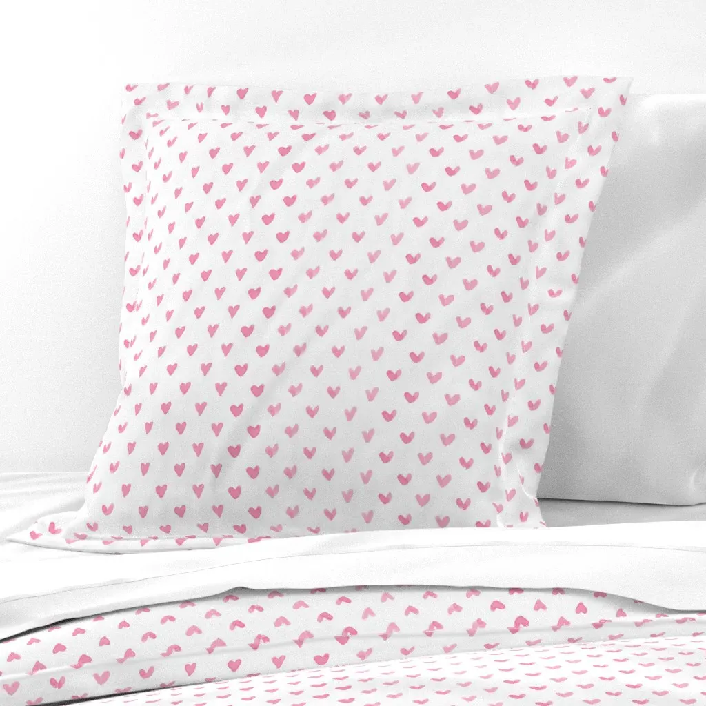Love Hearts Euro Pillow Sham - Pink product