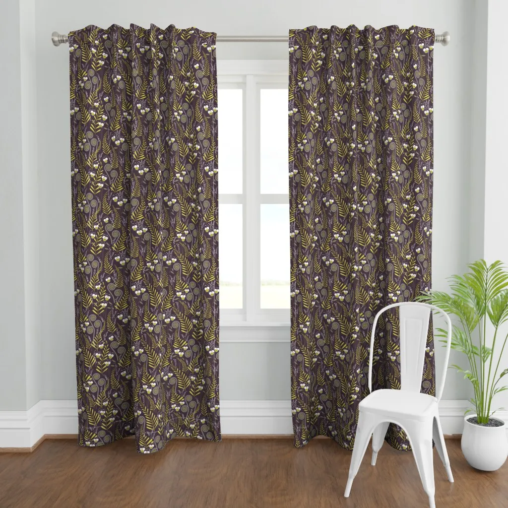 Love-In-Idleness Curtain Panel - Mustard Yellow product