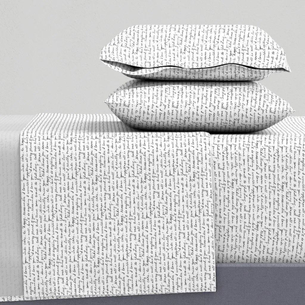 Love Letter Extra Small Queen Sheet Set - Black product