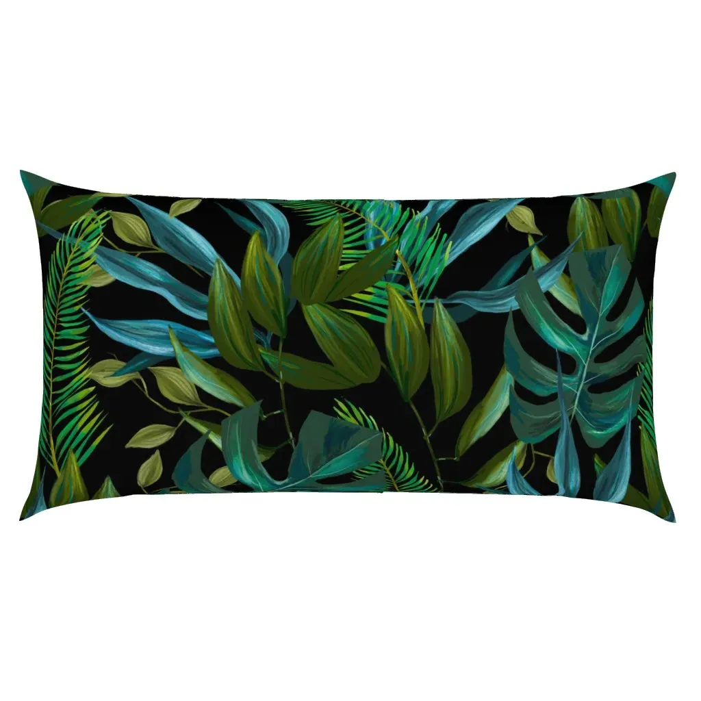 Love Summer Florals King Pillow Sham - Dark Green product