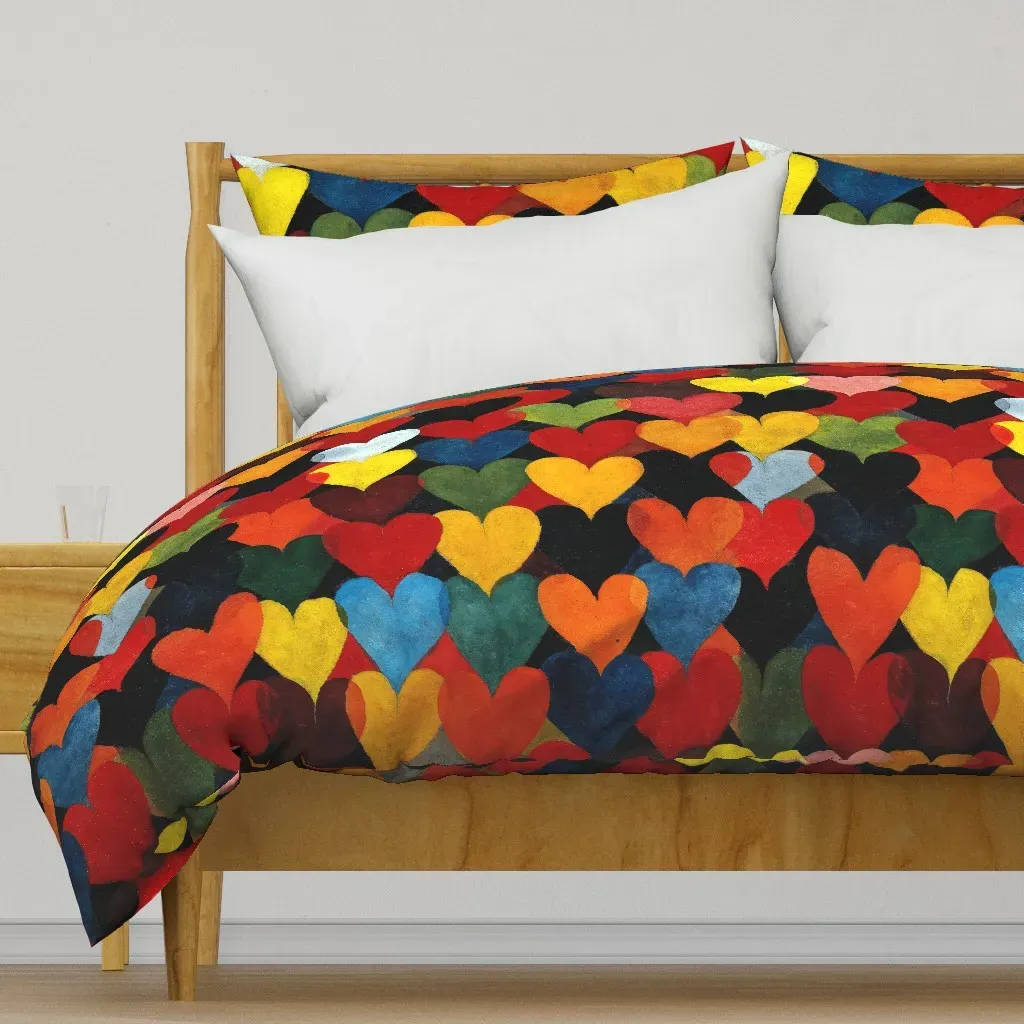 Love's Geometric Duvet Cover product