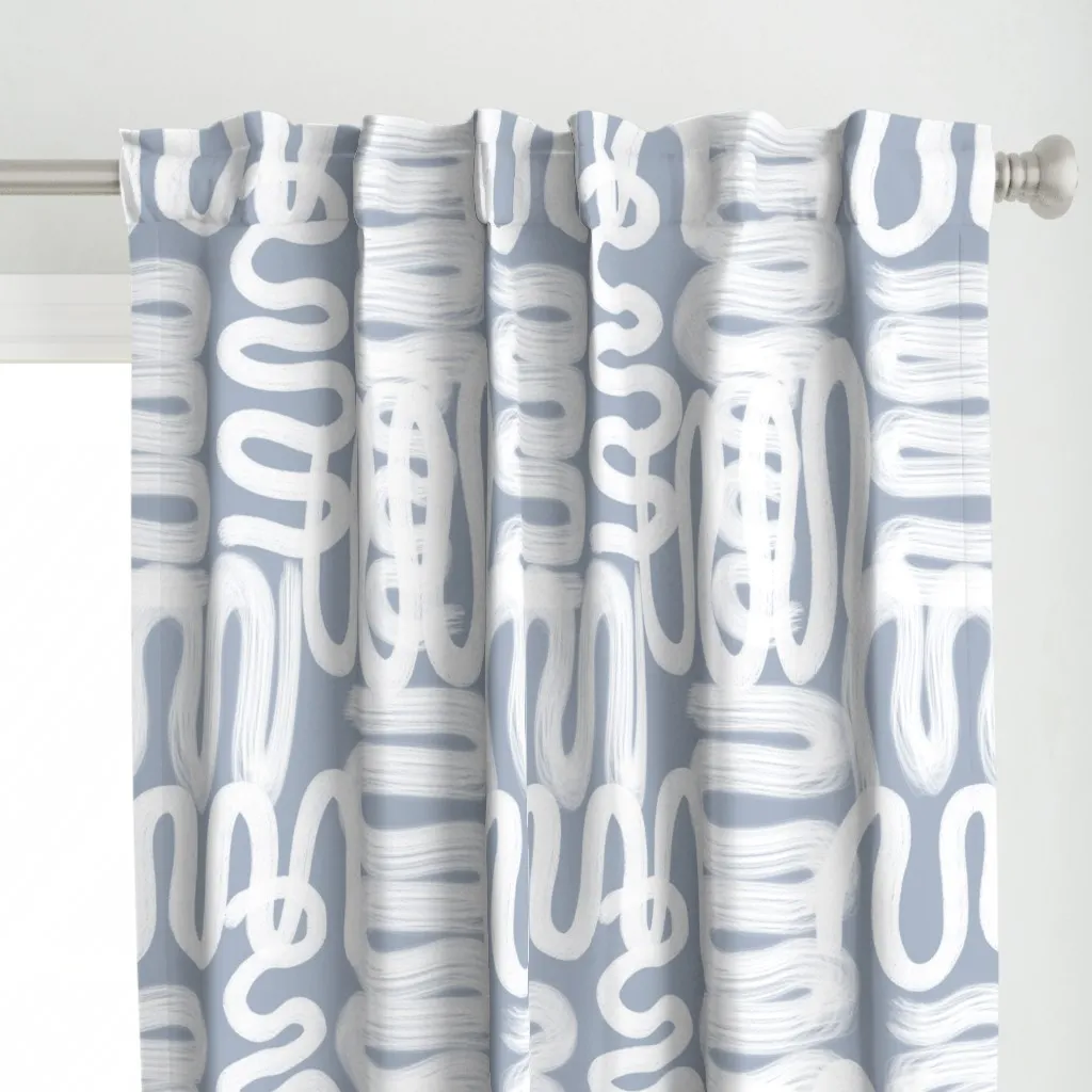 Luann 2 Meditative Curtain Panel - White alternate view
