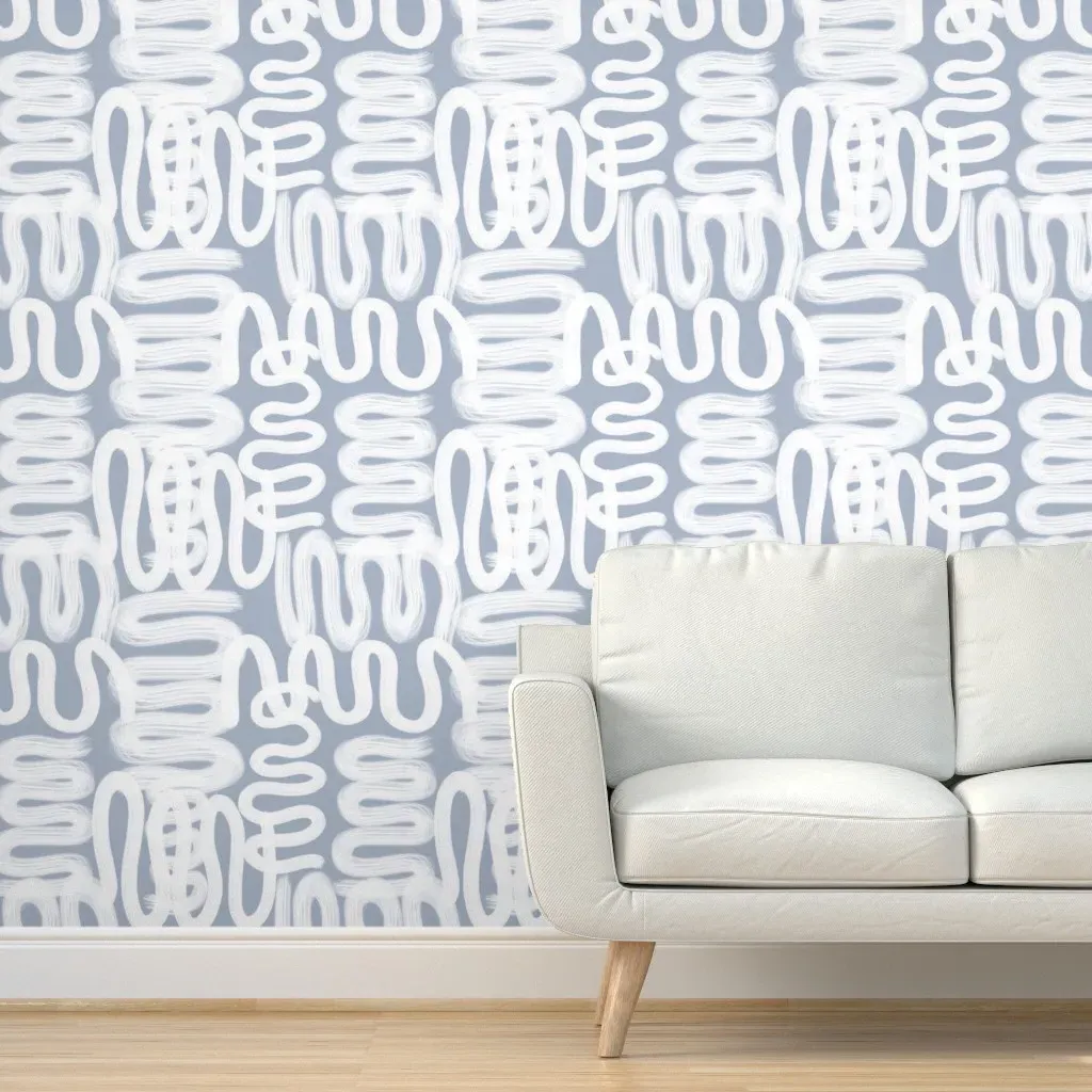 Luann 2 Meditative Peel and Stick Wallpaper - White product