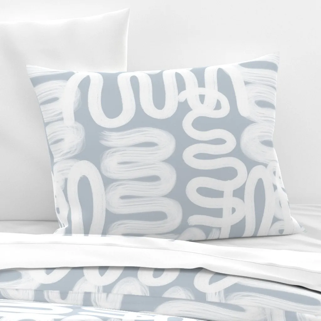 Luann Mt. Rainier Standard Knife Edge Pillow - White, Cotton Sateen product