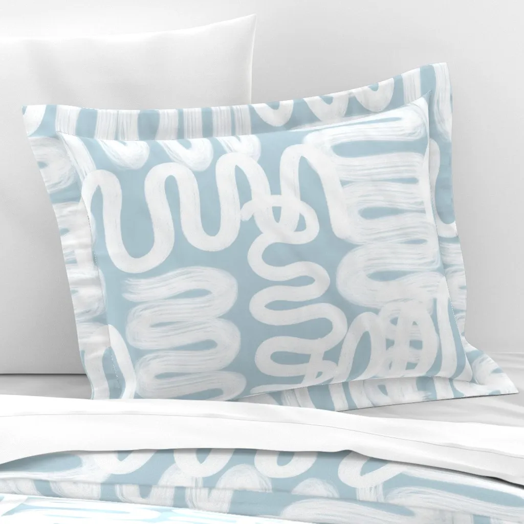 Luann Wide Cotton Sateen Standard Flanged Pillowcase - White product