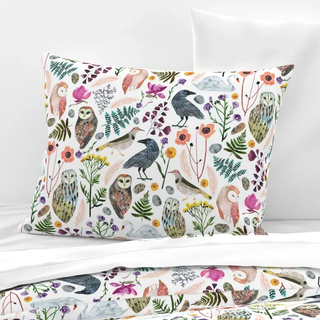 Lucid Dreams Miss Mystic Standard Knife Edge Pillow - Off-White, Cotton Sateen product