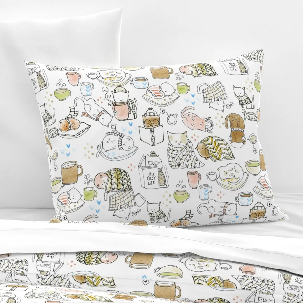 Lucinda Wei Wide Cotton Sateen Standard Knife Edge Pillow - Beige product