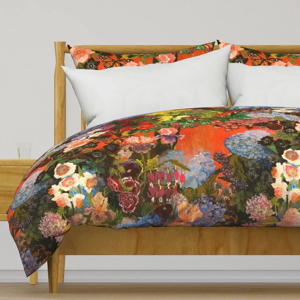 Lucky Garden Duvet Cover - Red product