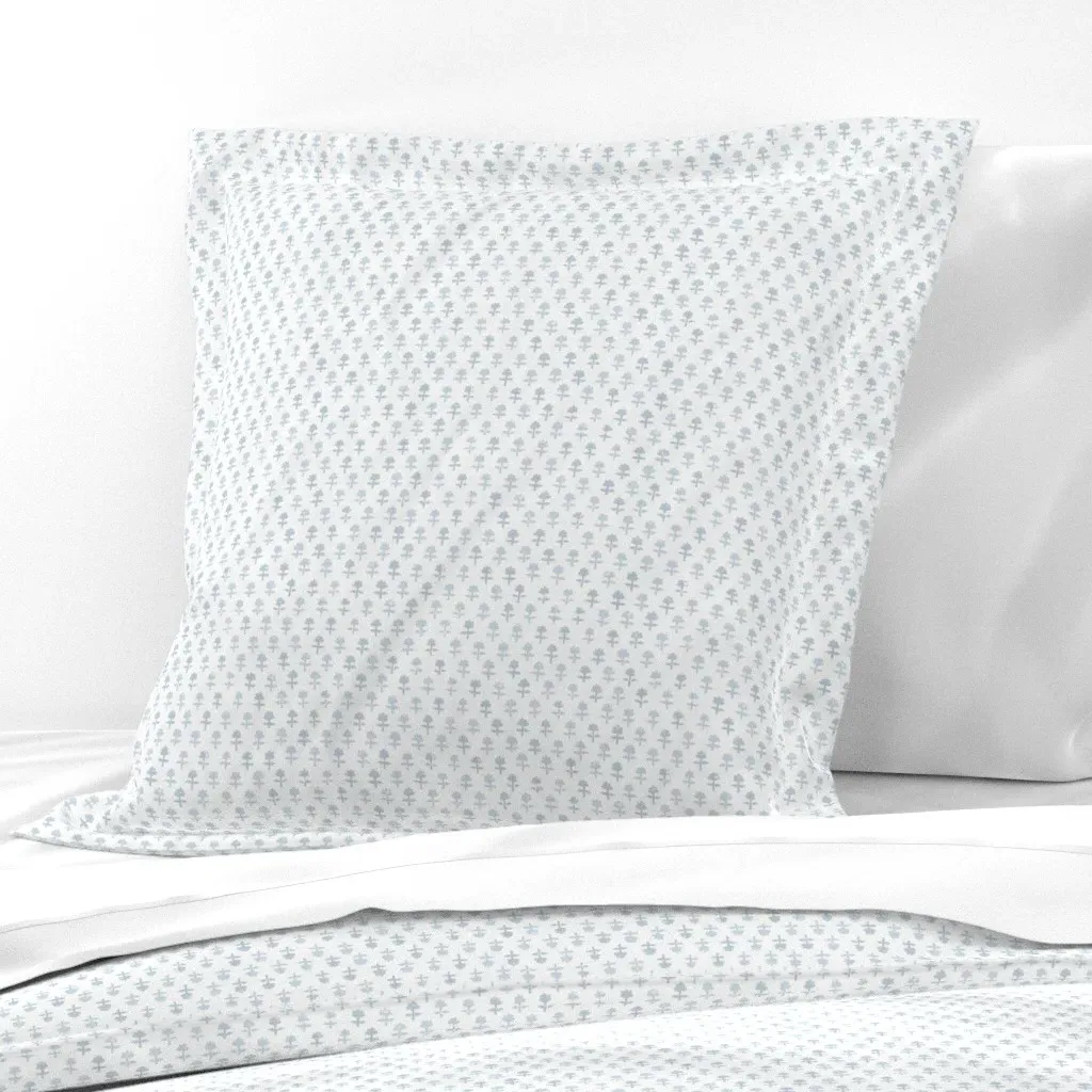Lucy Soft Blues Euro Pillow Sham - Light Blue product