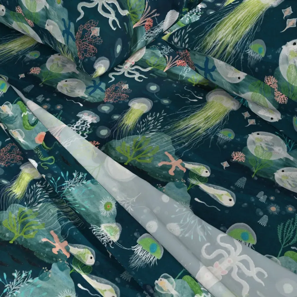 Lumos Celestial Night Light Full Sheet Set - Teal alternate view