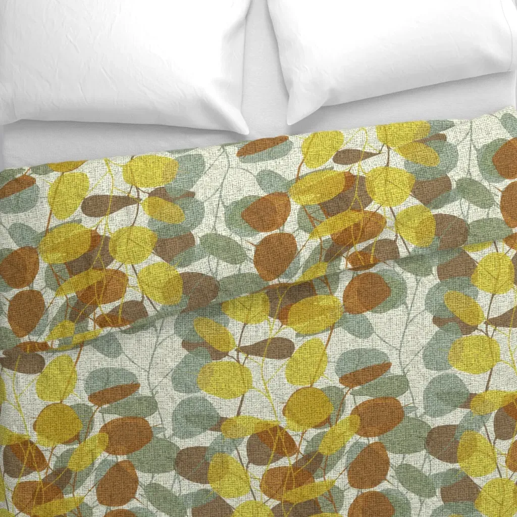 Lunaria On A Fall Day Et Duvet Cover - Gold alternate view