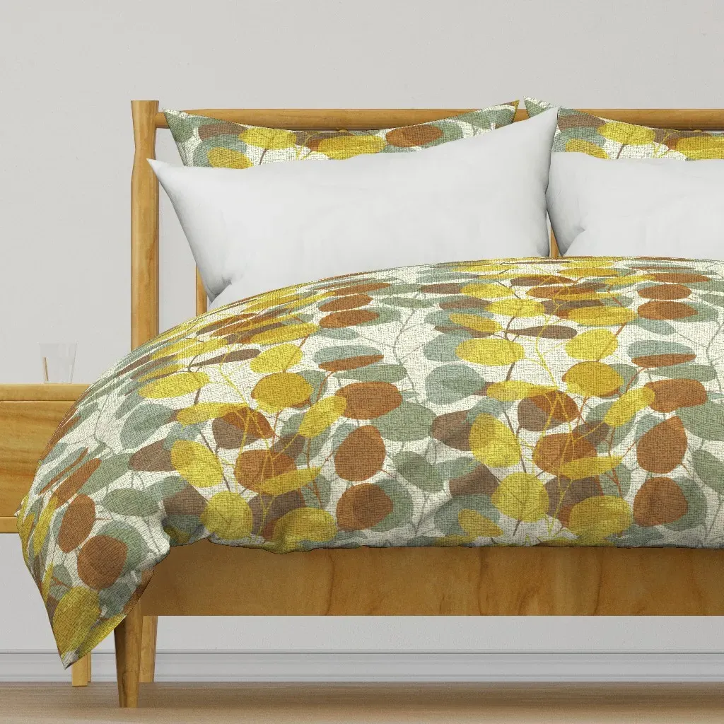 Lunaria On A Fall Day Et Duvet Cover - Gold product