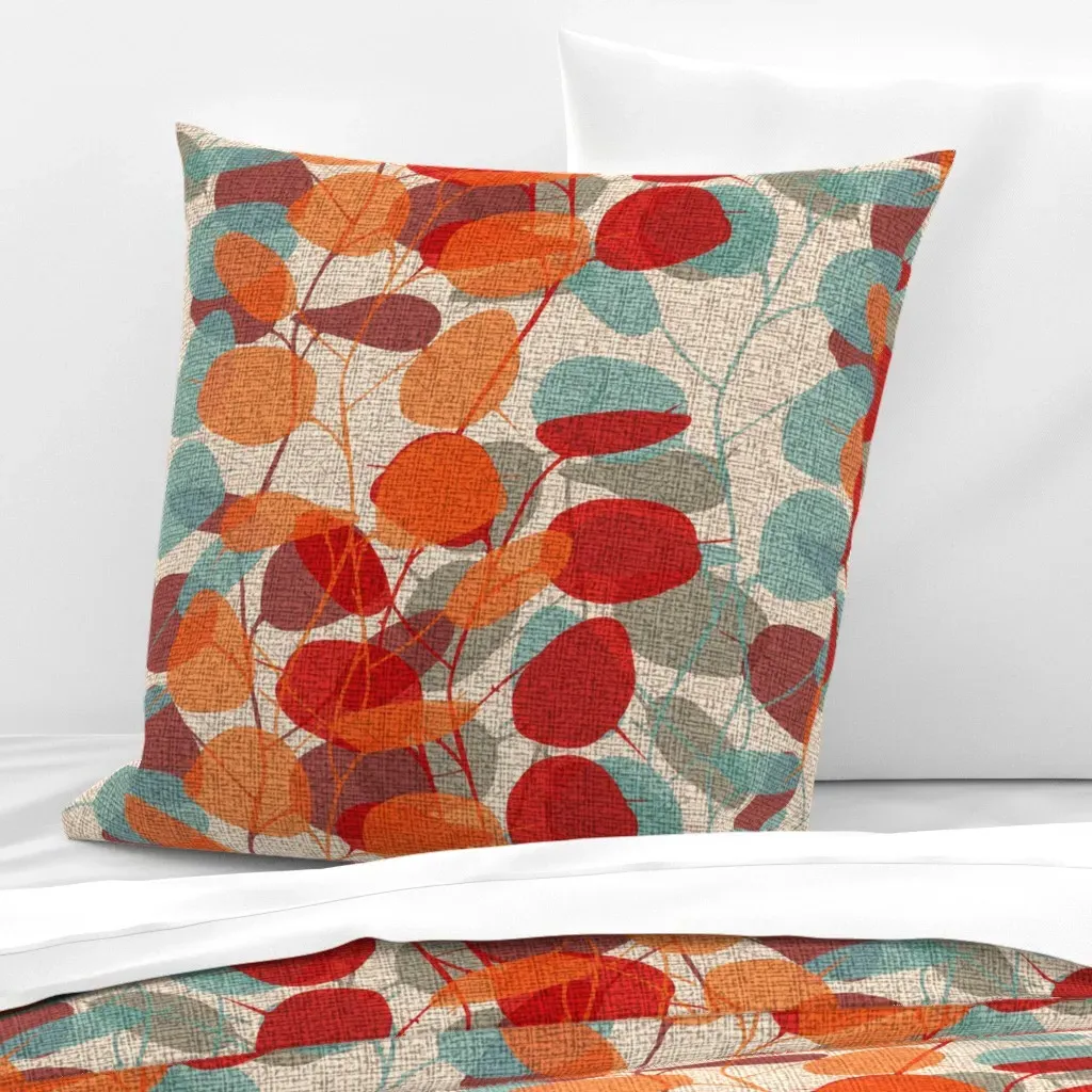 Lunaria On A Fall Day Euro Pillow Sham - Orange product