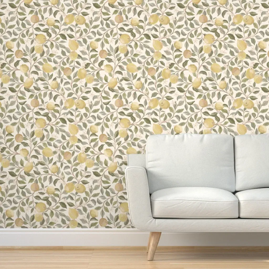 Luscious Lemons Peel and Stick Wallpaper - Yellow product