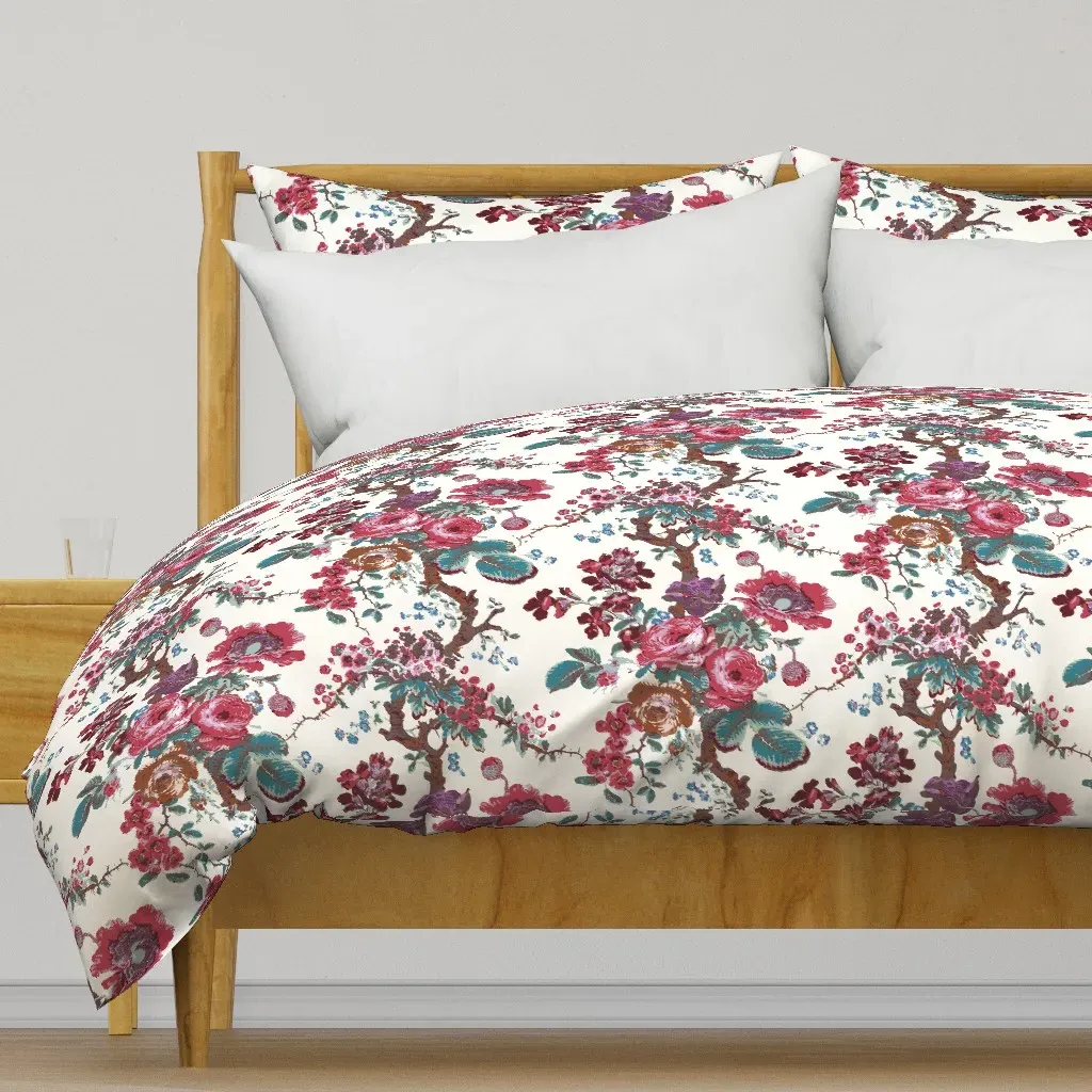 Lydia's Floral Duvet Cover - Red product
