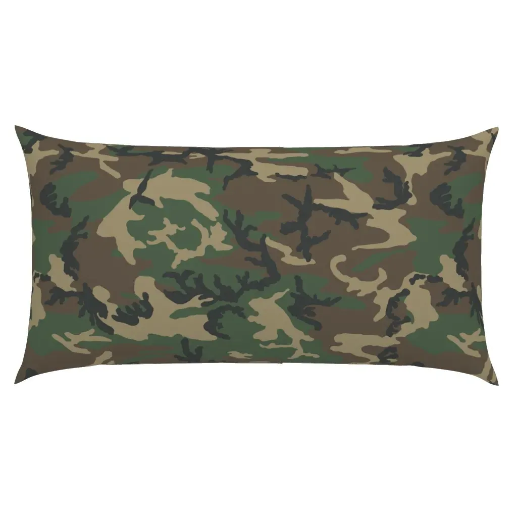 M81 Woodland Camo King Pillow Sham - Dark Green product