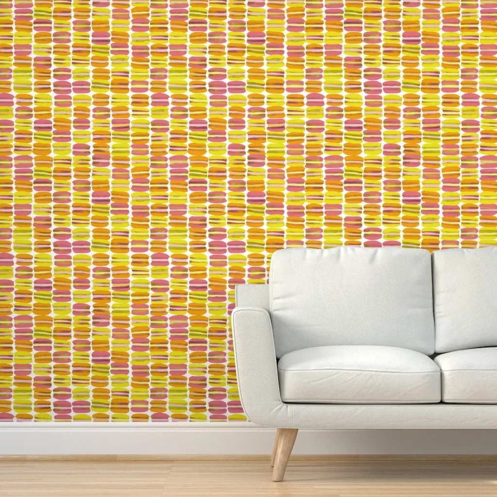 Macaroons Peel and Stick Wallpaper - Yellow product