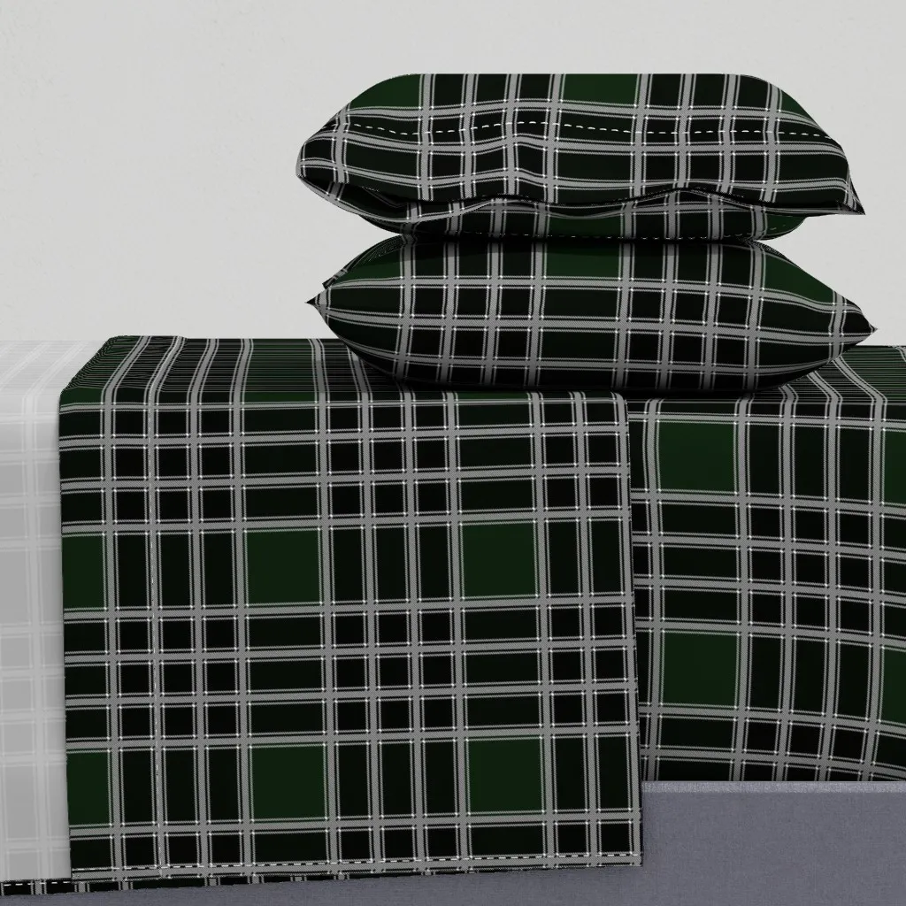 Macdonald Of The Isles Hunting Scottish Tartan Queen Sheet Set - Hunter Green product