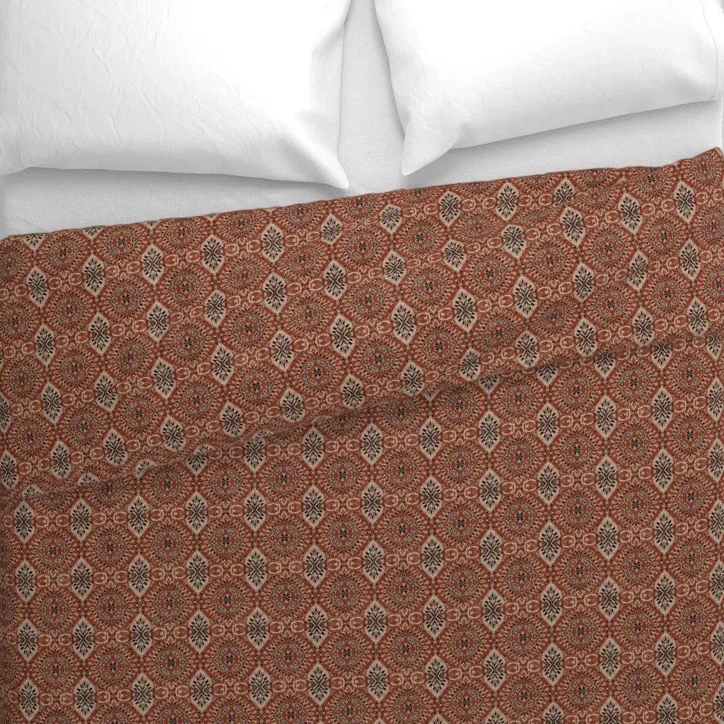 Macha Rust Ollie Duvet Cover - Terracotta alternate view
