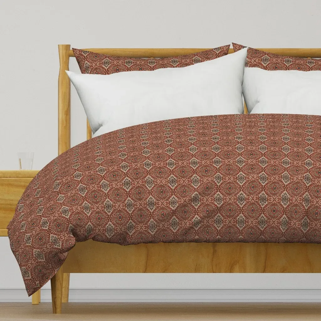 Macha Rust Ollie Duvet Cover - Terracotta product