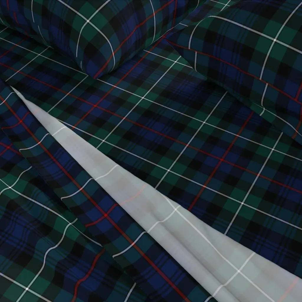 Mackenzie Tartan Twin Sheet Set - Dark Blue alternate view