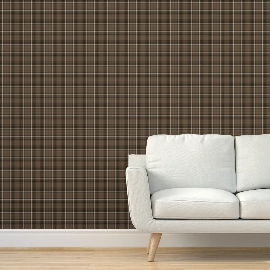 Maclean of Duart Hunting Tartan Peel and Stick Wallpaper - Brown product